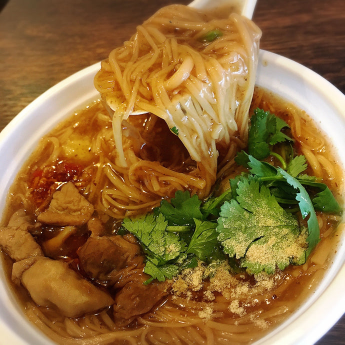 お家で麺線に色々トッピングして自分好みの麺線に