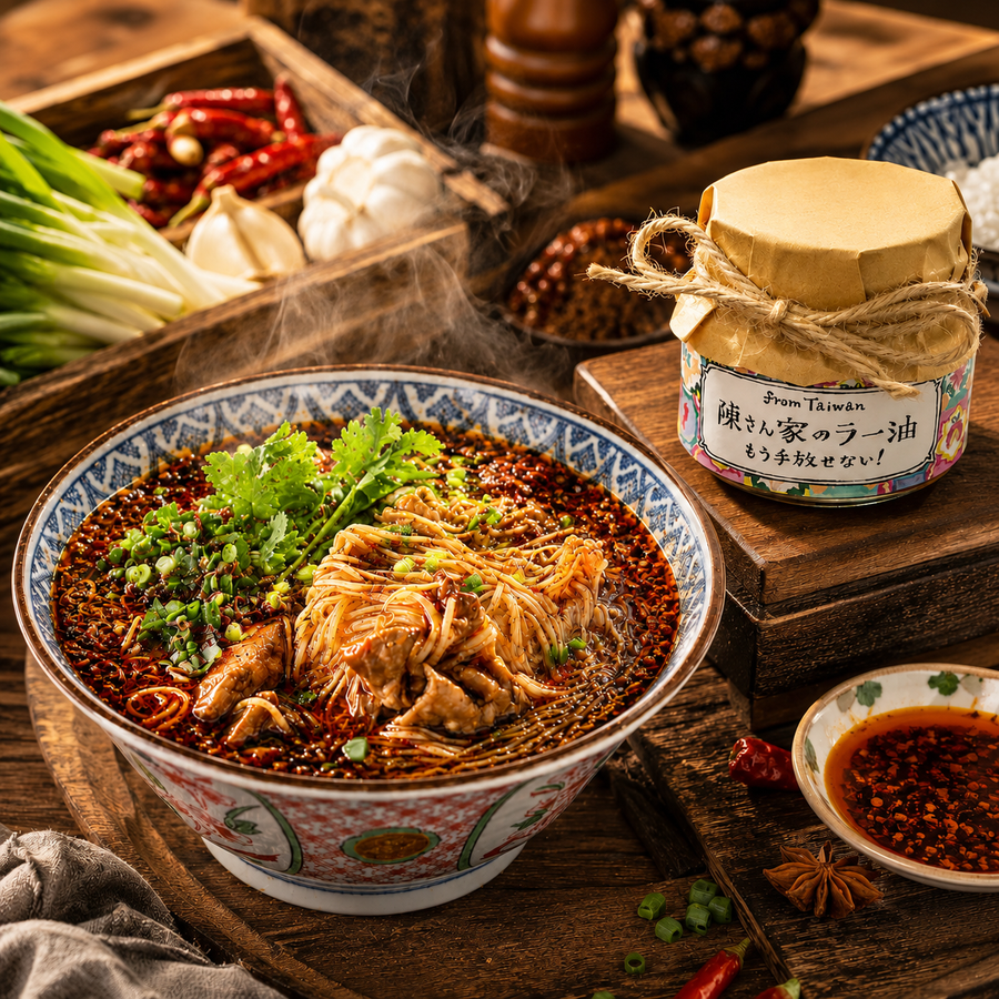 【期間限定】麻辣麺線＆陳さん家のラー油セット